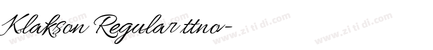 Klakson Regular ttno字体转换 Klakson Regular ttno字体转换